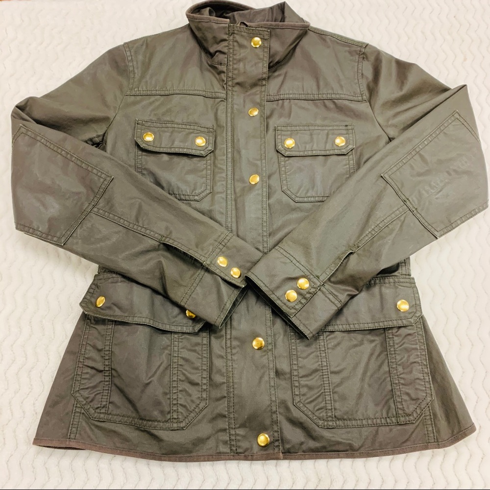 J. Crew Downtown Field Utility Olive Jacket Size S
